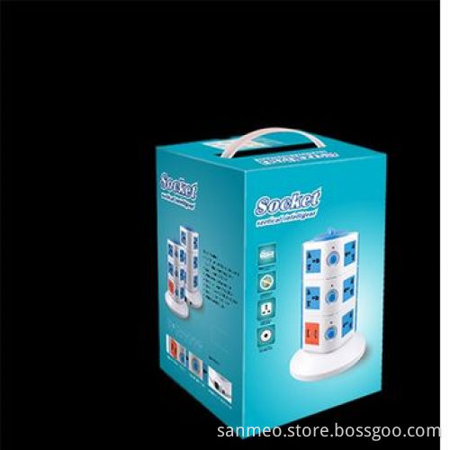 Intelligent Table, UK, Universal Stand Socket Adapter, Detachable Vertical Power. 1-4 Floors w/USB